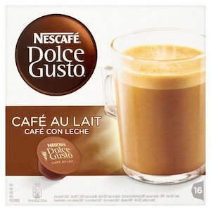 Cápsulas Dolce Gusto de café con leche