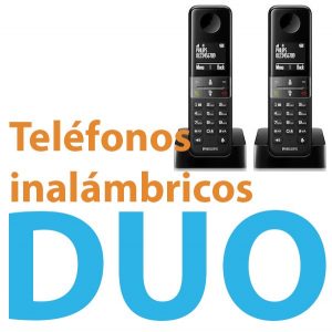 Teléfono inalámbrico duo