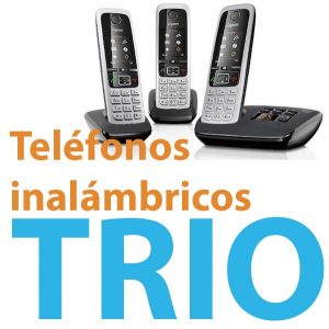 Teléfono inalámbrico trío
