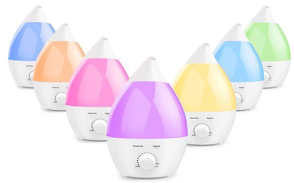 humidificador con luces de colores